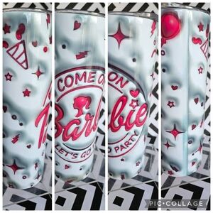 Barbie Celebration Tumbler - Pink and White